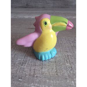 Fisher-Price Current Little People Parrot Tucan FPLP Pink 2002 Mattel Vtg 224a